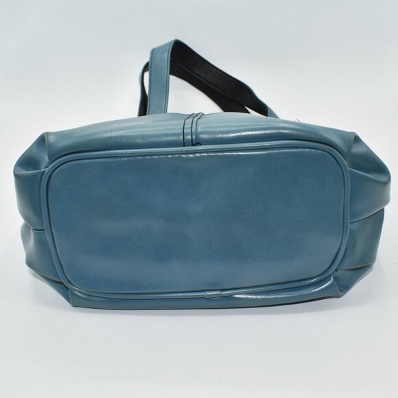 F Initial Blue Purse Shoulder Bag with Keychain NEW - Picture 2 of 3